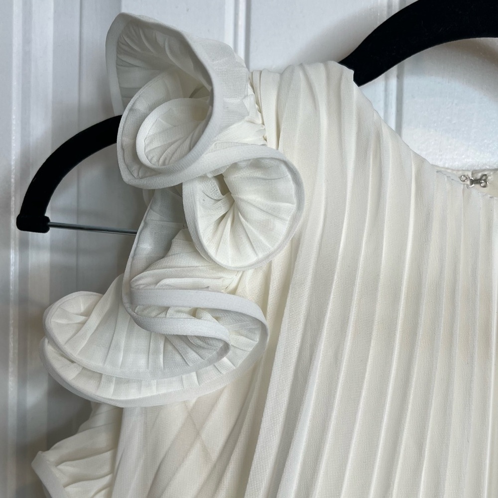 AMUR Mimi Halter Neck Frill Off White Mini Dress.‎ Size 8. NWT. - Picture 9 of 17